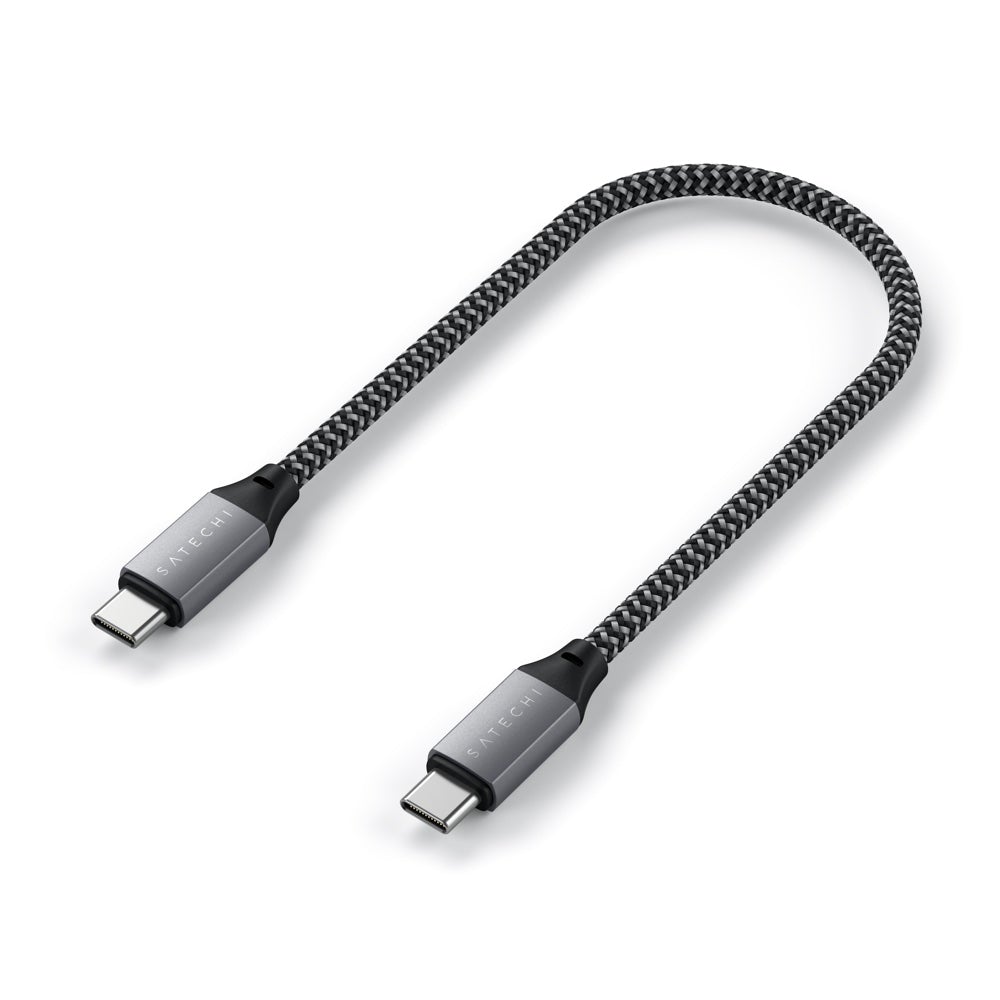 Satechi 25cm USB-C to USB-C Short Cable Space Grey - ST-TCC10M