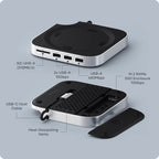 Satechi Mac Mini M4 Stand & Hub with SSD Enclosure (Silver)