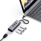 Satechi USB-C 2-in-1 USB 3.0 3-Port Hub & Ethernet