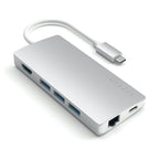 Satechi USB-C Multi-Port Adapter 4K HDMI w/ Ethernet V2, Silver
