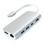 Satechi USB-C Multimedia Adapter 4K Ethernet Port, Silver - ST-TCMM8PAS  (EOL) 