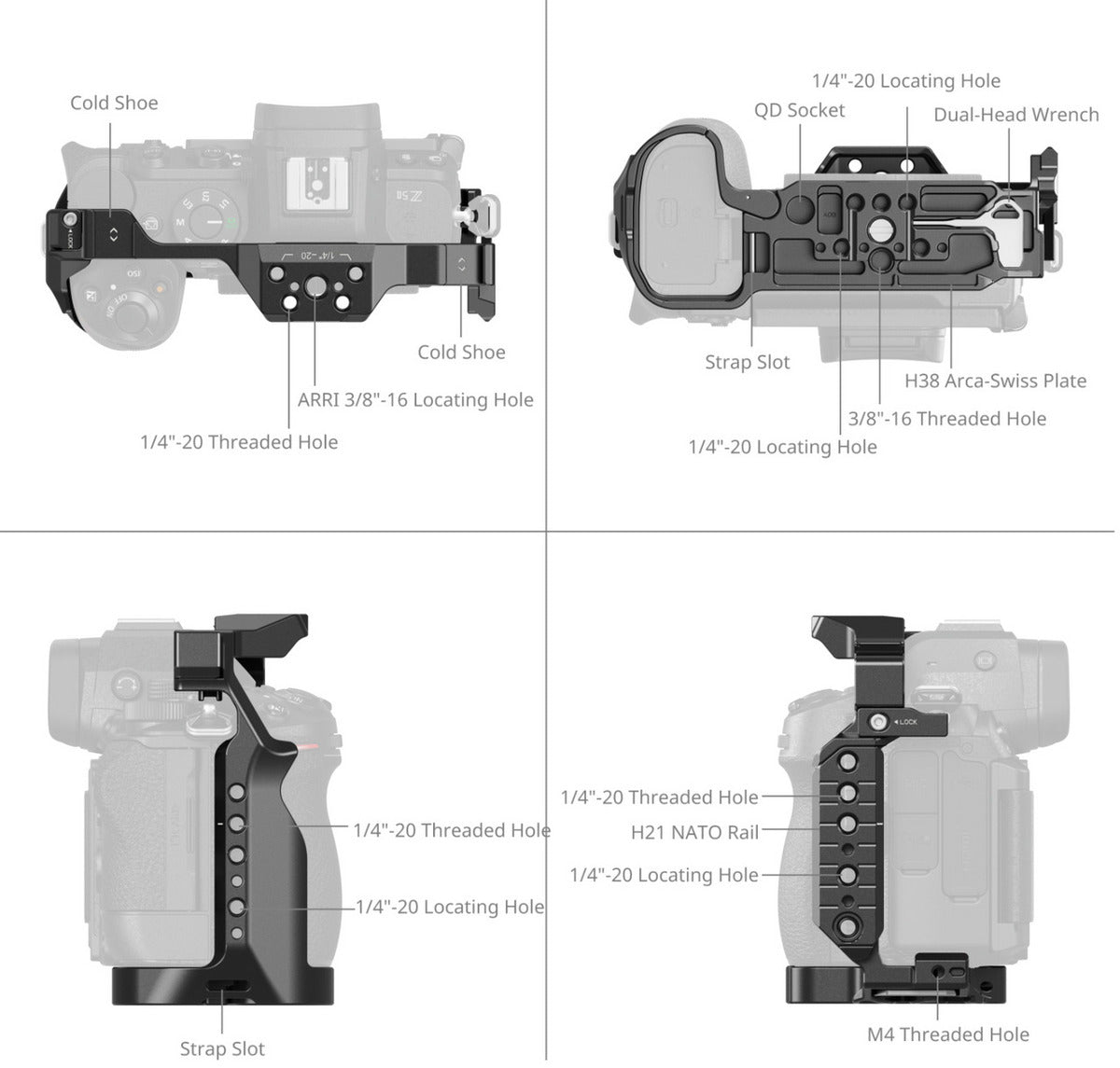 SmallRig Cage for Nikon Z5II 5257