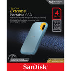 SanDisk Extreme Portable SSD 4TB USB 3.2 Gen 2 - Sky Blue