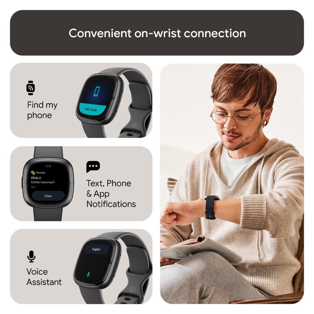 Fitbit Sense 2 Smart Watch - Graphite/Graphite