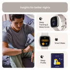 Fitbit Sense 2 Smart Watch - Lunar White / Platinum Aluminium