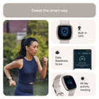 Fitbit Sense 2 Smart Watch - Lunar White / Platinum Aluminium