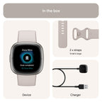 Fitbit Sense 2 Smart Watch - Lunar White / Platinum Aluminium