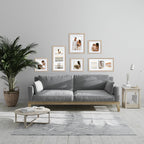 Deluxe Gallery Photo Wall Frame Set A - 6 Frames - Polar Birch