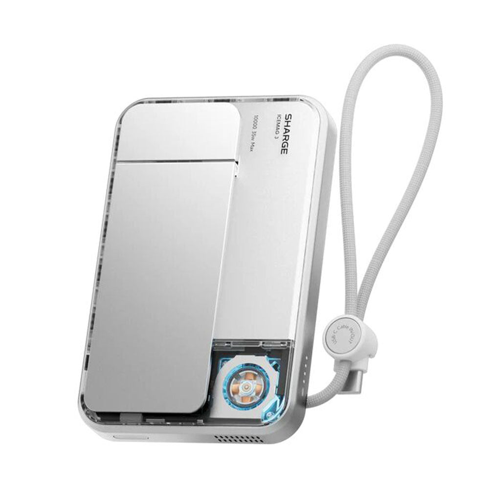 Sharge IceMag 3 Magnetic Power Bank - White 