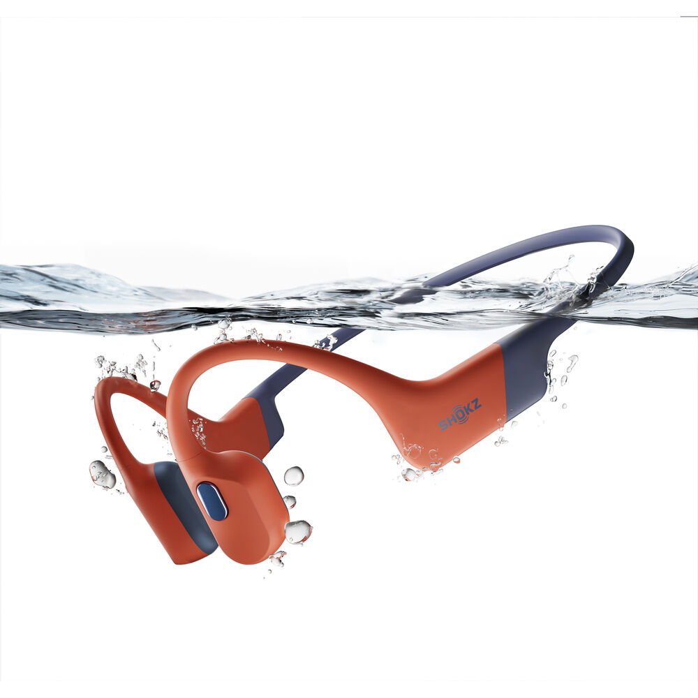 Shokz OpenSwim Pro Waterproof Bone Conduction Wireless Headset (Red)