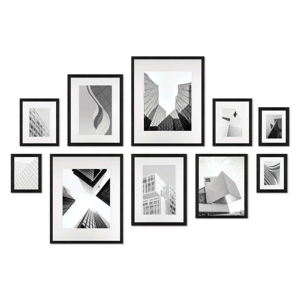 Studio Nova Gallery Frame Set of 10 - Black 