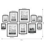 Studio Nova Gallery Frame Set of 10 - Black 