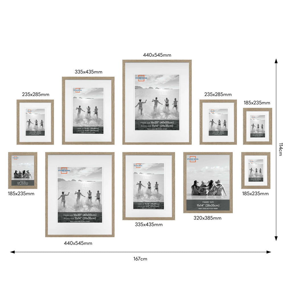 Studio Nova Gallery Frame Set of 10 - Natural