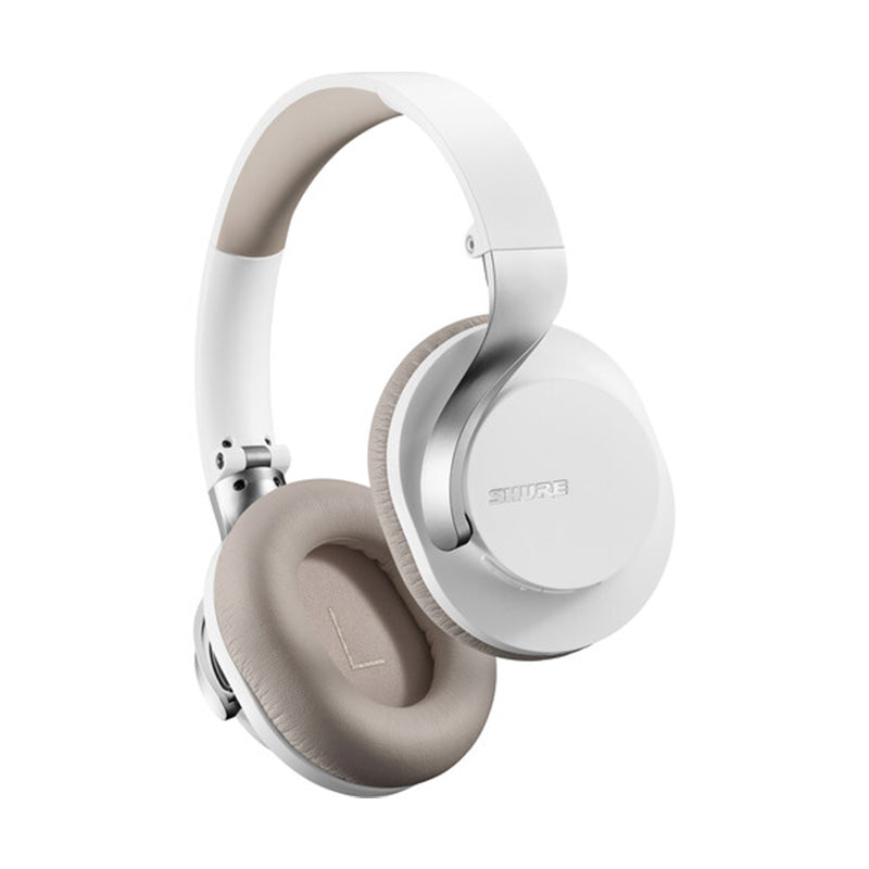 Shure AONIC 40 - Wireless Active Noise Cancelling Over-Ear Headphones - White