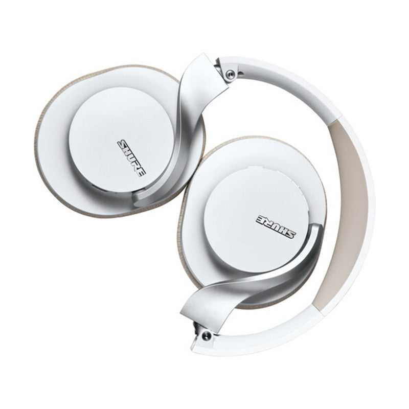 Shure AONIC 40 - Wireless Active Noise Cancelling Over-Ear Headphones - White