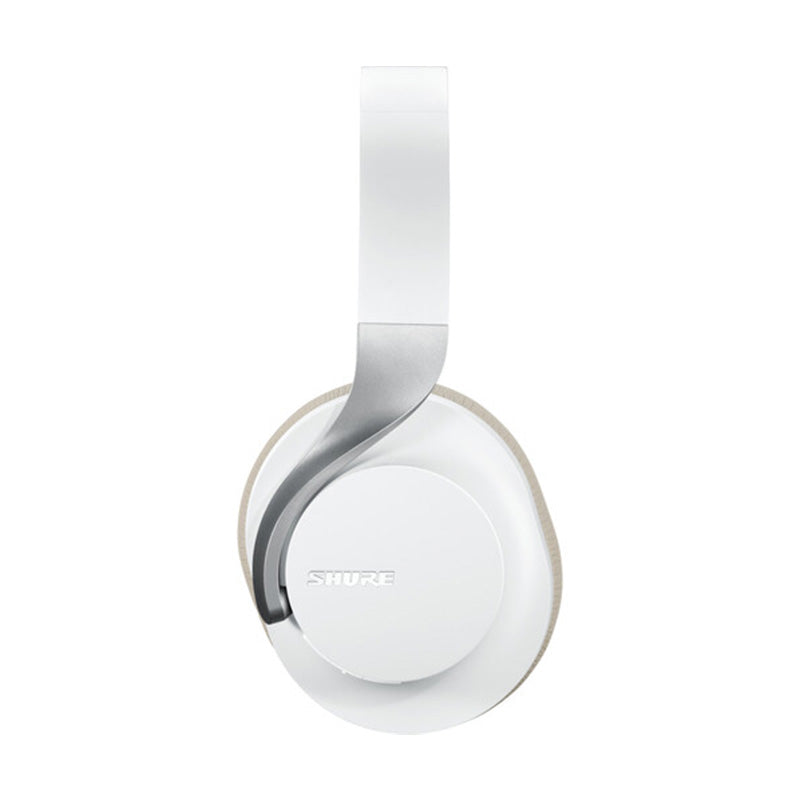 Shure AONIC 40 - Wireless Active Noise Cancelling Over-Ear Headphones - White