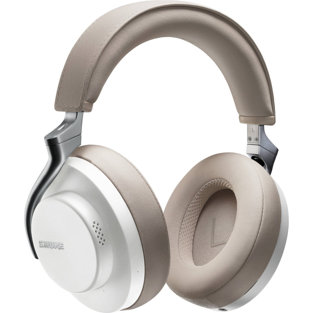 Shure AONIC 50 - Wireless Active Noise Cancelling Over-Ear Headphones - White