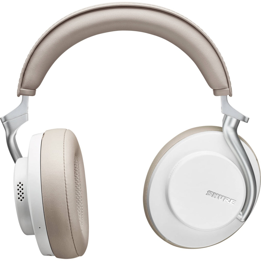 Shure AONIC 50 - Wireless Active Noise Cancelling Over-Ear Headphones - White