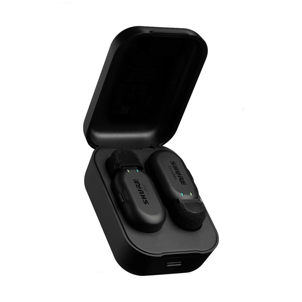 Shure MoveMic Two - Two-Channel Wireless Lavalier Microphone w/ Charging Case