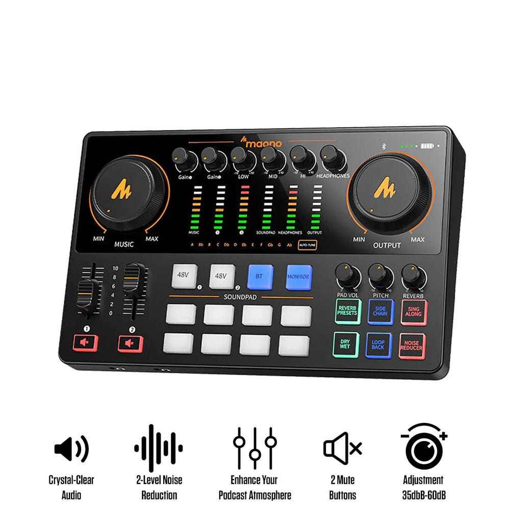 MAONO CASTER E2 Audio Mixer and Interface