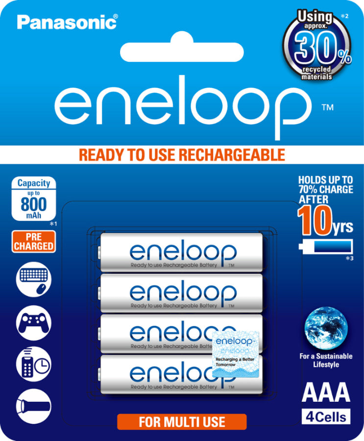 Panasonic Eneloop  AAA - 4 pk