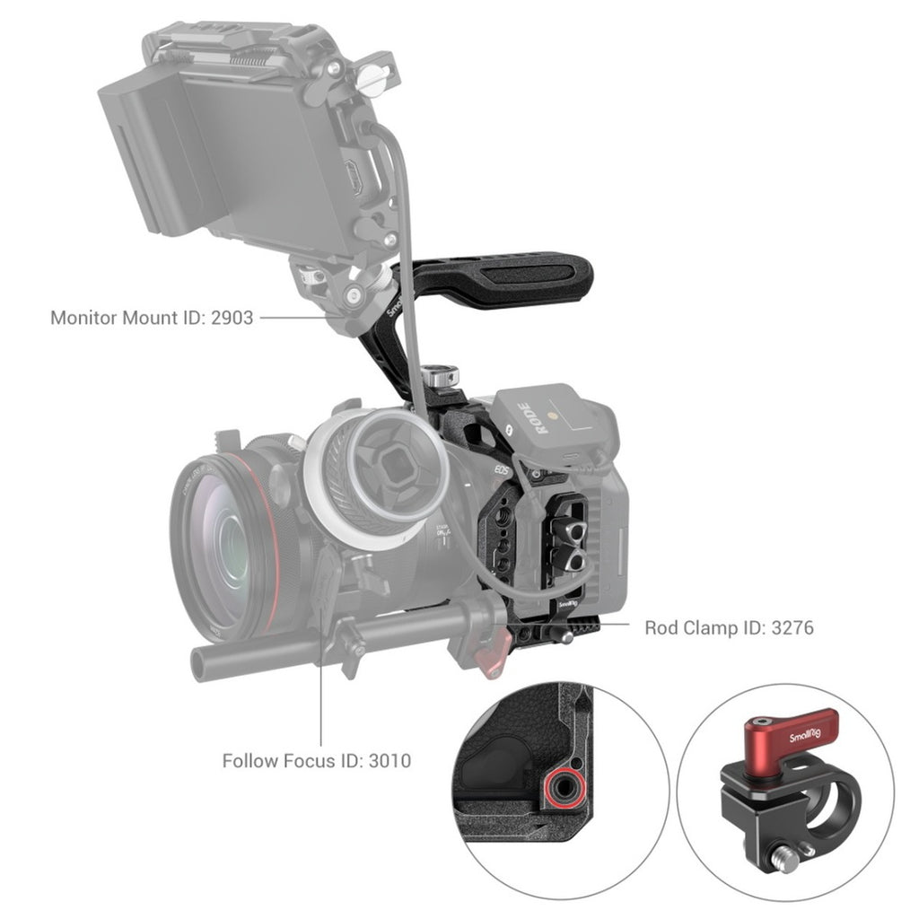SmallRig Black Mamba Handheld Kit for Canon EOS R5 C 