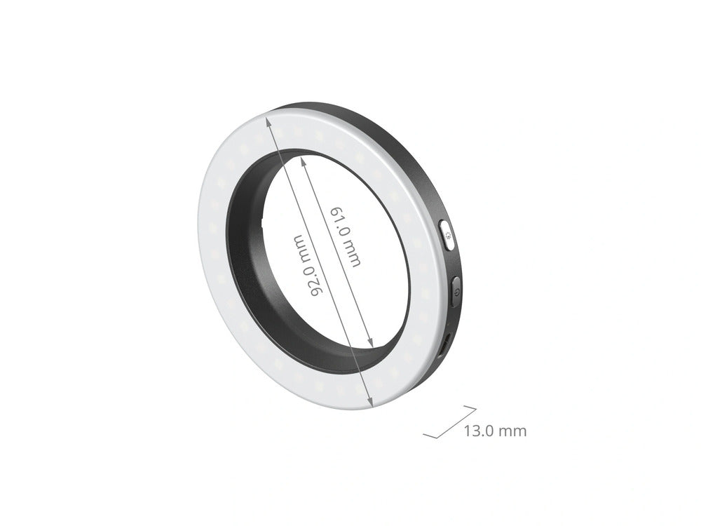 SmallRig Vibe P30 67mm Ring LED Video LightUniversal Threaded Filter Adapter Kit)