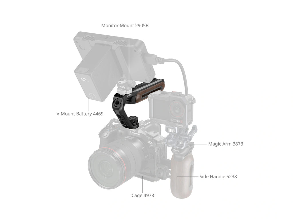 SmallRig Top Handle with Two-in-One Locating Screw 5252