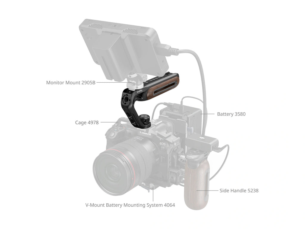 SmallRig Top Handle with Two-in-One Locating Screw 5252