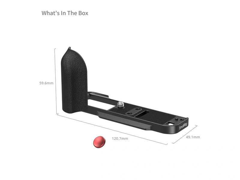  SmallRig L-Shaped Mount Plate with Silicone Handle for FUJIFILM X-T30 / X-T30 II / X-T30 III (Black) 5663
