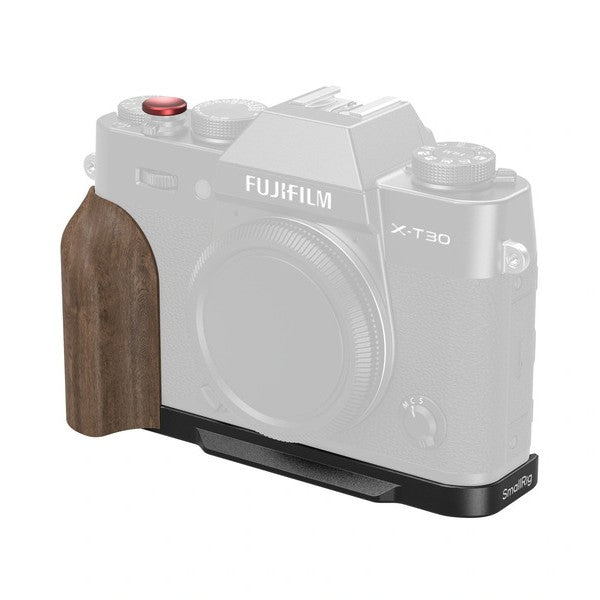 SmallRig L-Shaped Mount Plate with Wooden Handle for FUJIFILM X-T30 / X-T30 II / X-T30 III (Black) 5666