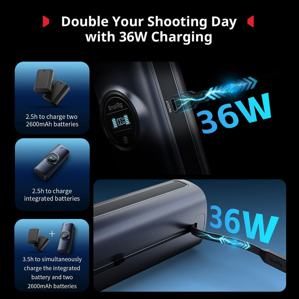 SmallRig Power Bank for Canon LP-E6P / LP-E6NH 5108