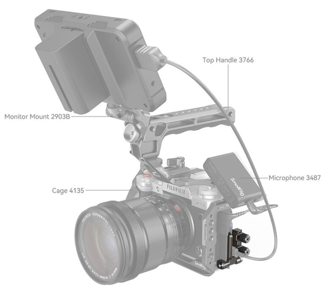 SmallRigHDMI and USB-C Cable Clamp for FUJIFILM X-T5 4147