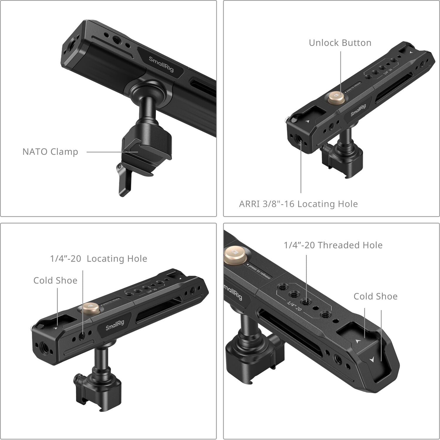SmallRig Rotating Top Handle with NATO Clamp 4152