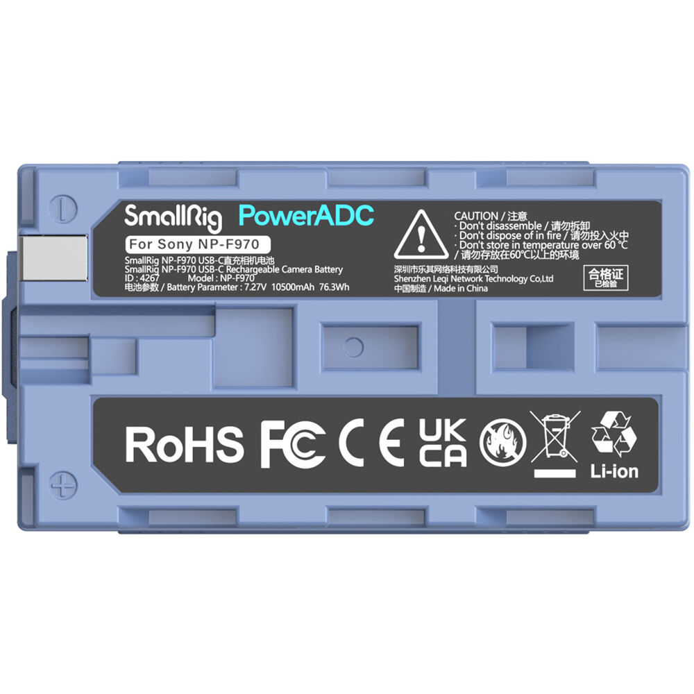 SmallRig NP-F970 USB-C Rechargeable Camera Battery