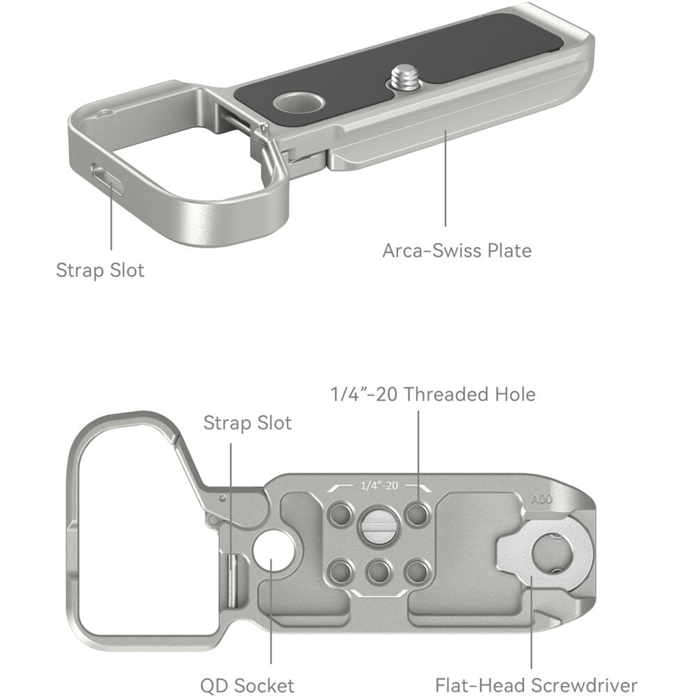 SmallRig Bottom Mount Plate for Sony Alpha 7C II / Alpha 7CR Silver