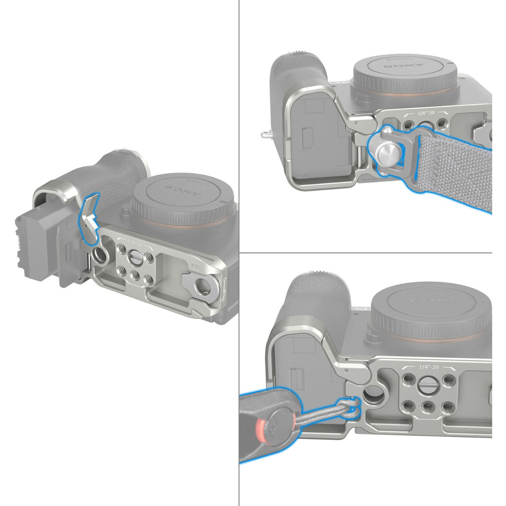 SmallRig Bottom Mount Plate for Sony Alpha 7C II / Alpha 7CR Silver
