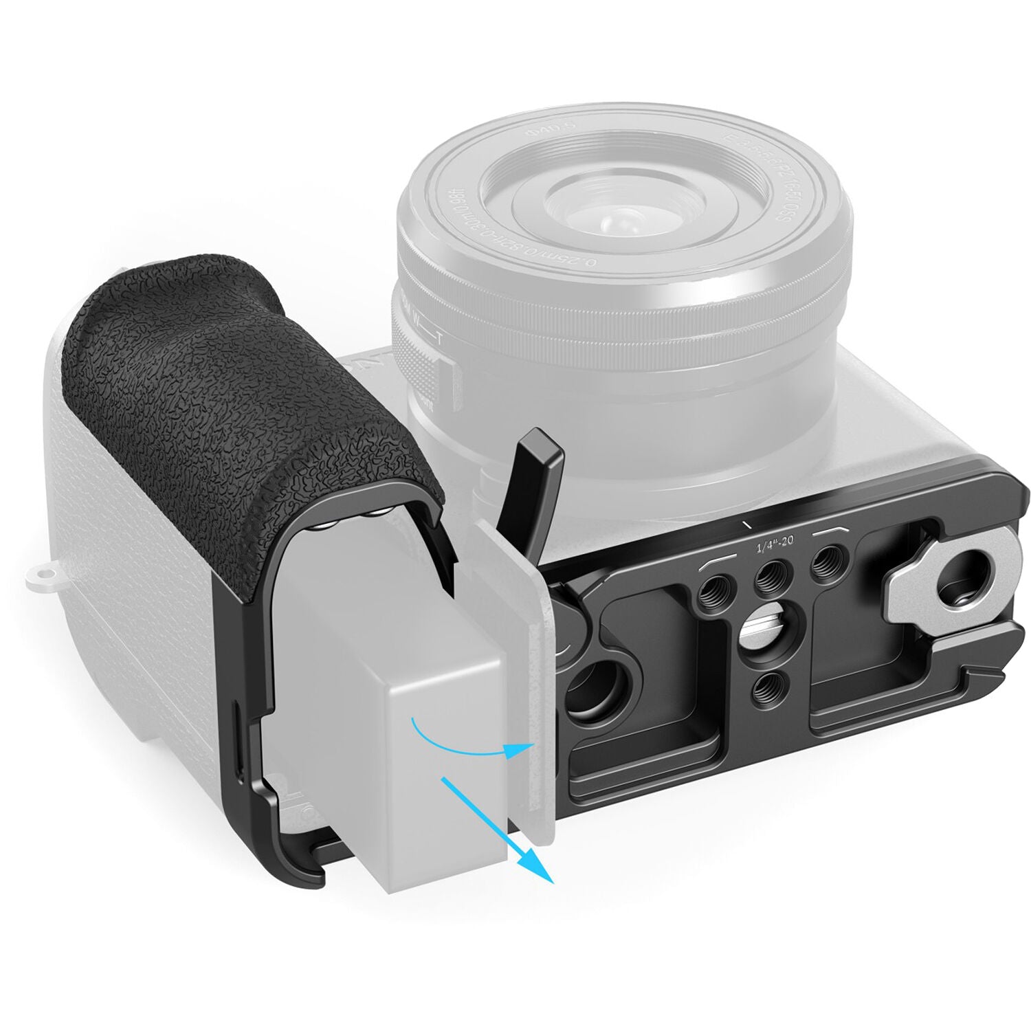 SmallRig L-Shape Mount Plate with Silicone Handle for Sony Alpha 6700 (ID 5061)