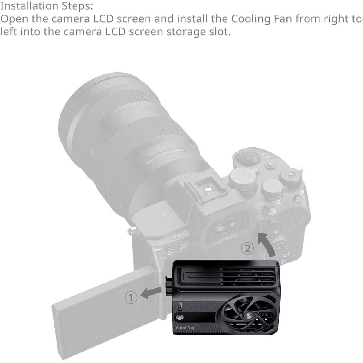 SmallRig Cooling Fan for Mirrorless Cameras (Hybrid Cooling) 5328