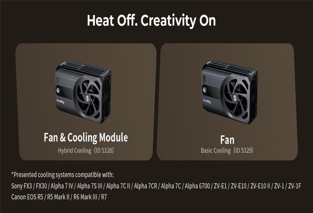 SmallRig Cooling Fan for Mirrorless Cameras (Basic Fan) 5329