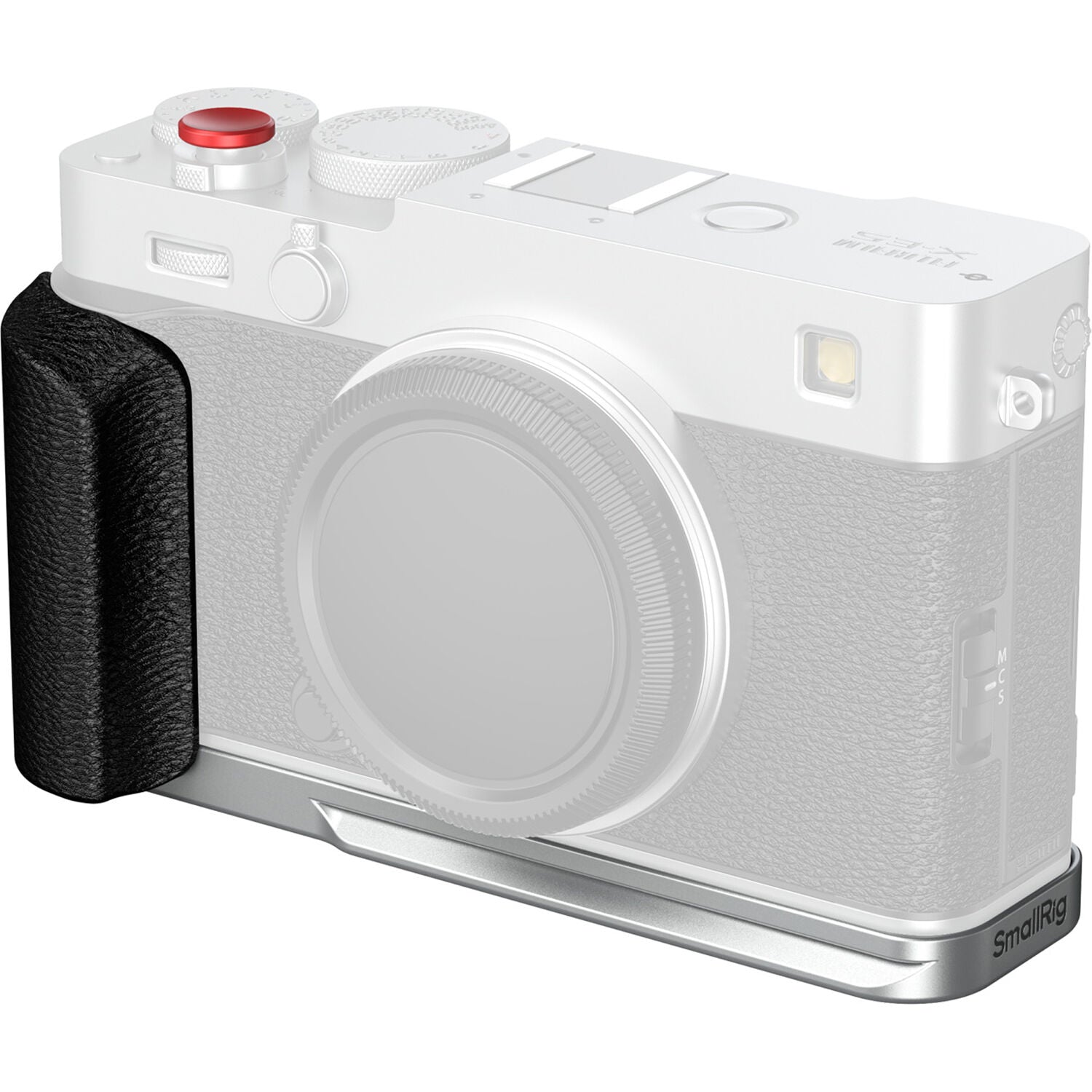 SmallRig L-Shaped Mount Plate with Silicone Handle for FUJIFILM X-E5 (Silver) 5447
