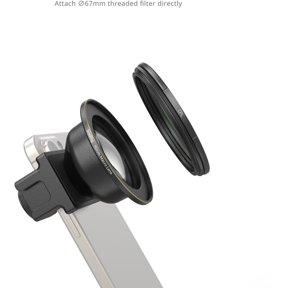 SmallRig 75mm Macro Lens for Mobile Phone (T-mount) 4588