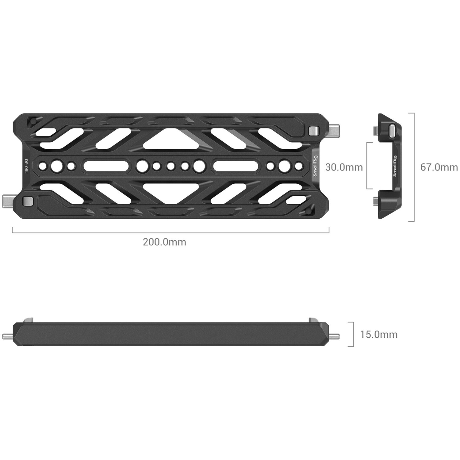 SmallRig 8" Lightweight ARRI-Standard Dovetail Plate