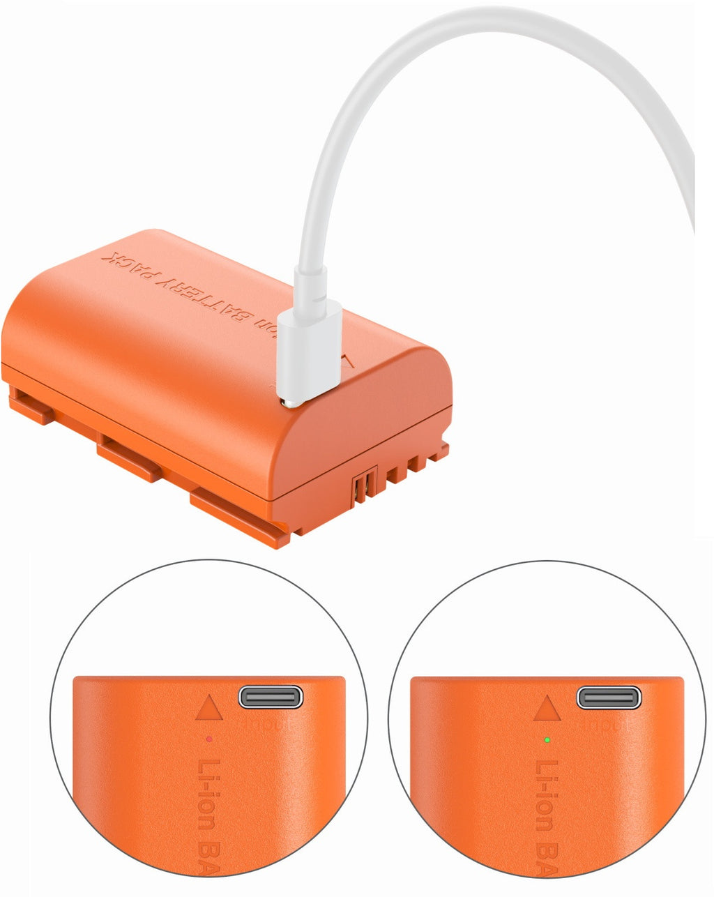 SmallRig Camera Battery for Canon LP-E6P (Orange)