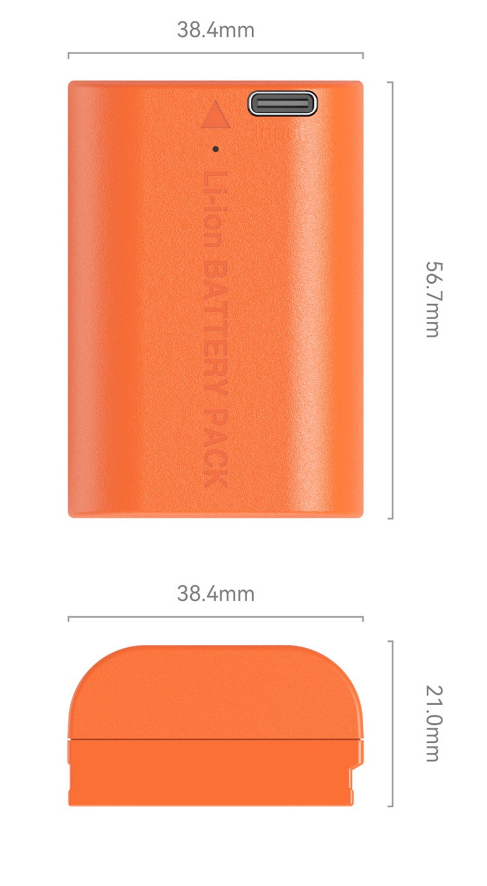 SmallRig Camera Battery for Canon LP-E6P (Orange)