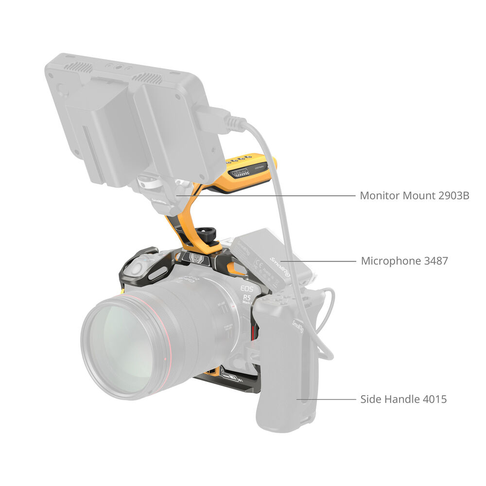 SmallRig Black Mamba Cage Kit for Canon EOS R5 Mark II (BumbleBee Edition) 5608