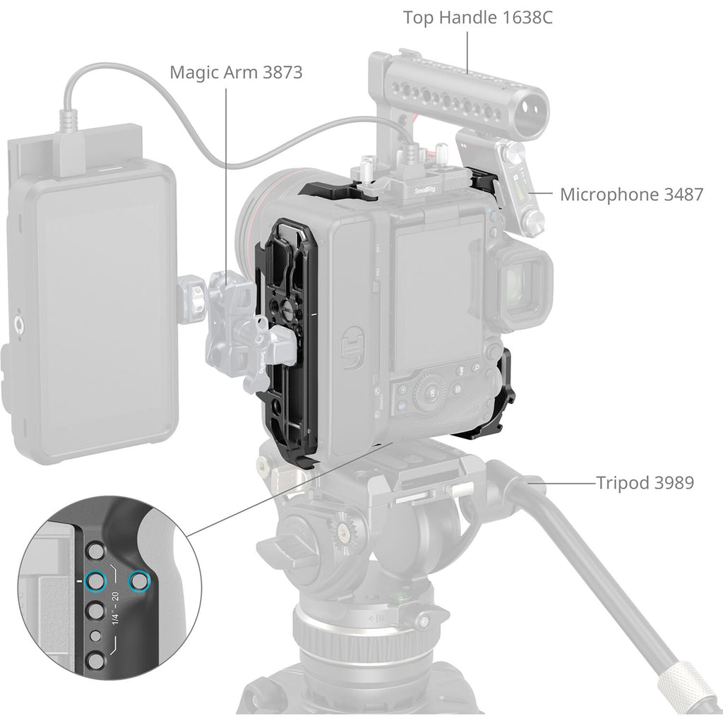 SmallRig Cage for Canon EOS R5 Mark II with Cooling Fan CF-R20EP 5092