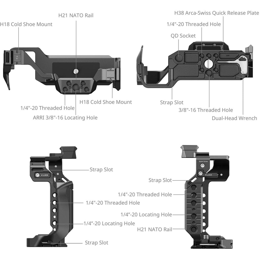 SmallRig Cage Kit for Panasonic LUMIX S1R II 4903