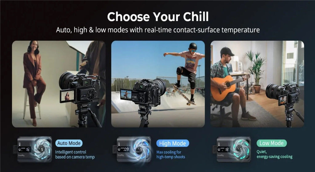 SmallRig Cooling Fan for Mirrorless Cameras (Hybrid Cooling) 5328