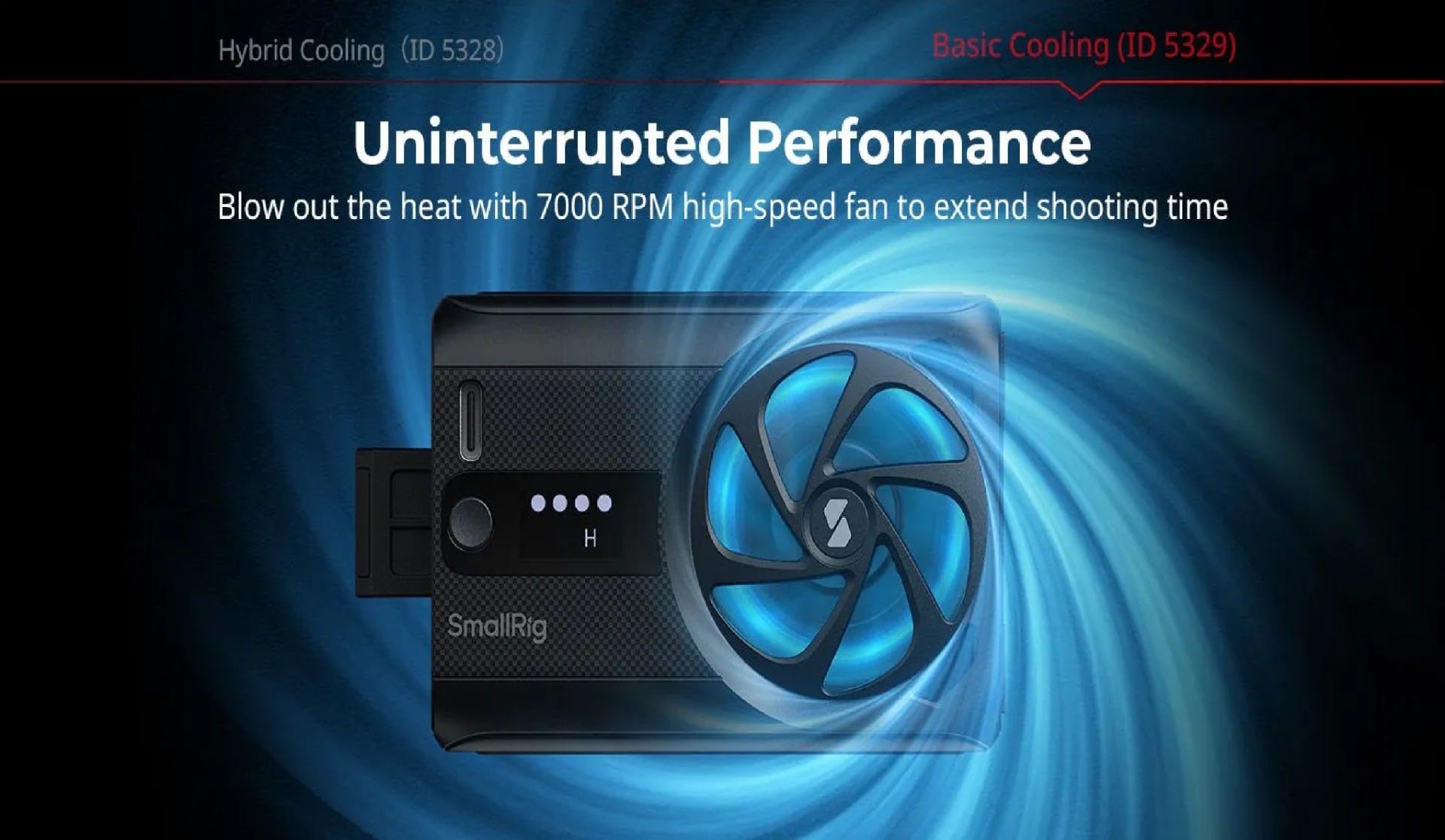 SmallRig Cooling Fan for Mirrorless Cameras (Hybrid Cooling) 5328